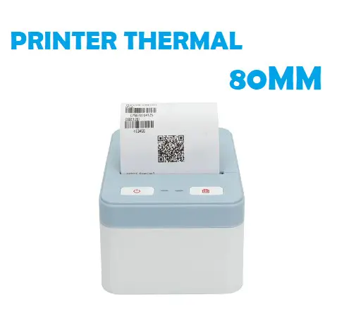 SMARTCOM Printer portable Bluetooth Thermal 80mm Blue Color Cetak Alamat PPOB portable 1