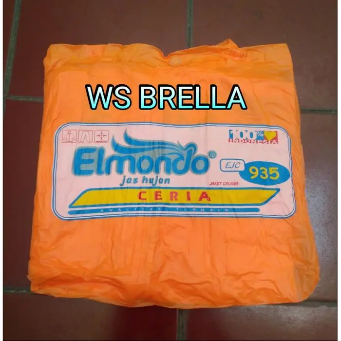 Terjual Terjual Jas Hujan Jaket Celana ELMONDO Ceria Murah Type 935- SETELAN-Jas Ujan - Orange Terlaris Terlaris 0