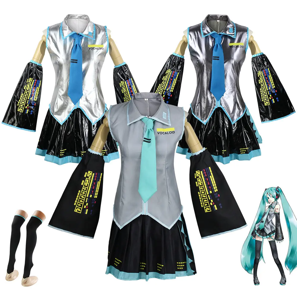 Anime Cosplay Jk School Uniform Set - World Project Silver Leather Style |   TikTok Viral Cosplay Costume for Girls |   Japan Fashion Trend