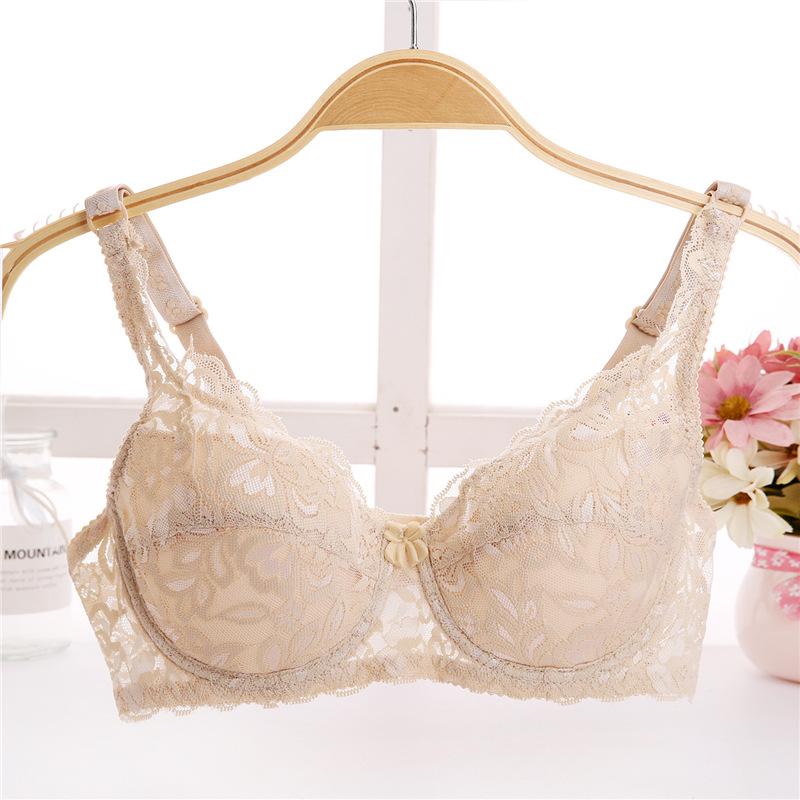 Product Introduction of Big Thin cup Lace Summer Bra for Women Sexy Lingerie Underwire Cotton bra soft big size t shirt lady bra 32 34 36 38 40 BC 7