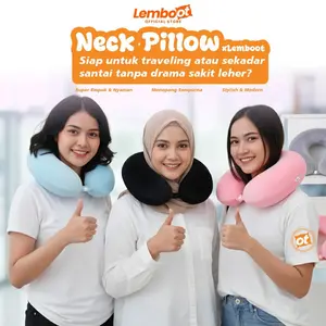 LEMBOOT Bantal Leher Travel U-Shape banatal leher dewasa Tidur Siang Bantal Mewah Travel Neck Pillow