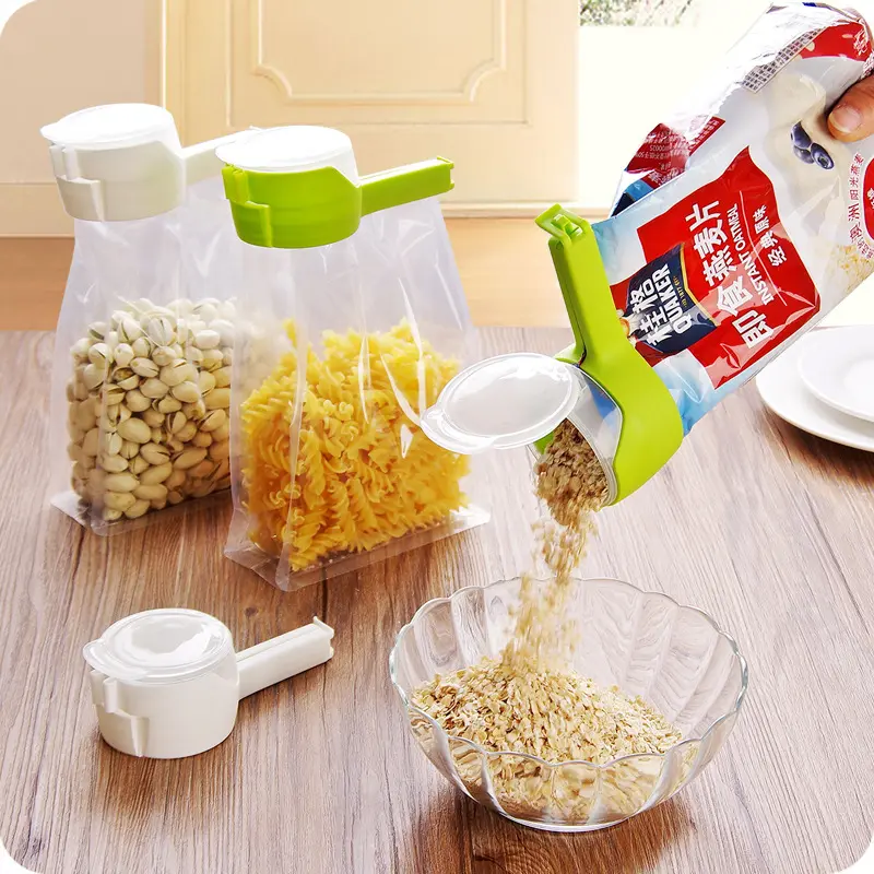 Food Preservation Sealing Clip Sealing Clip Oatmeal Outpouring Nozzle Snack Bag Clip Moisture-Proof Sealing Clip Bag Sealer