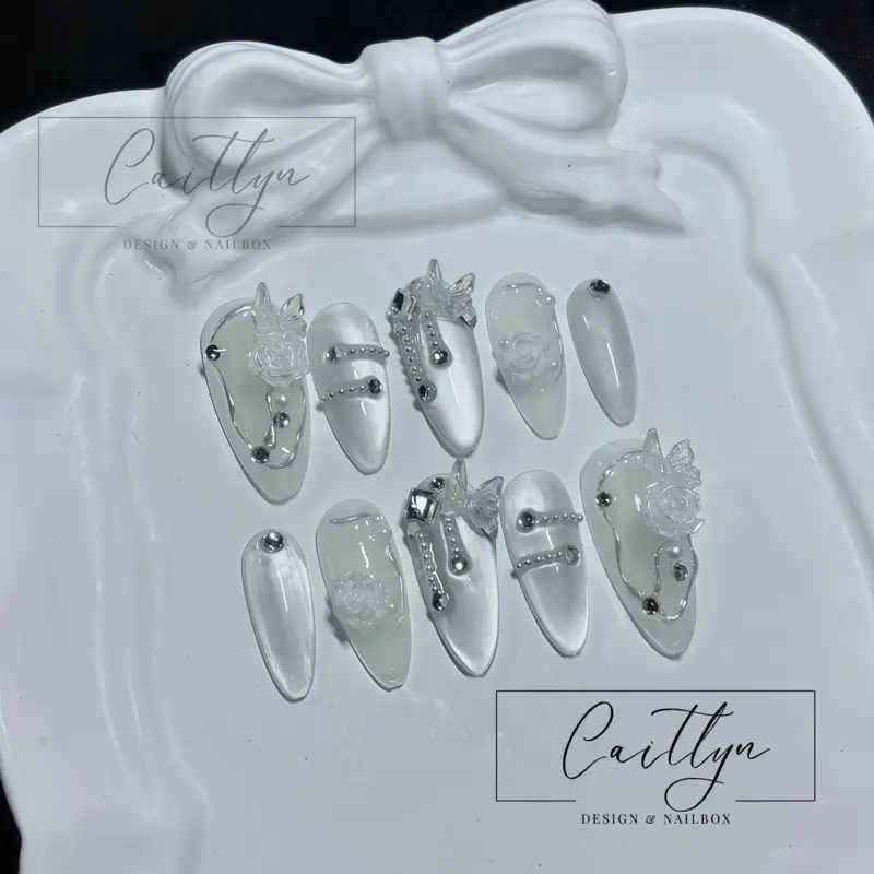 Mã 052 - Nailbox Thiết Kế Thủ Công Thạch Xám Sang Tay