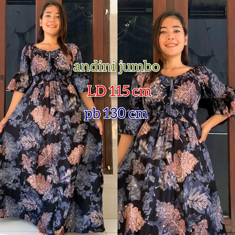DRESS BALI ANDINI MOTIF Panjang 2