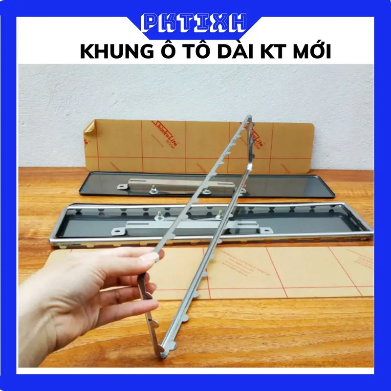 Khung lắp biển số xe ô tô xe mới đăng kí,khung có mica+phụ kiện đầy đủ dễ dàng lắp tại nhà(chát vơi shop trước khi đặt) 1