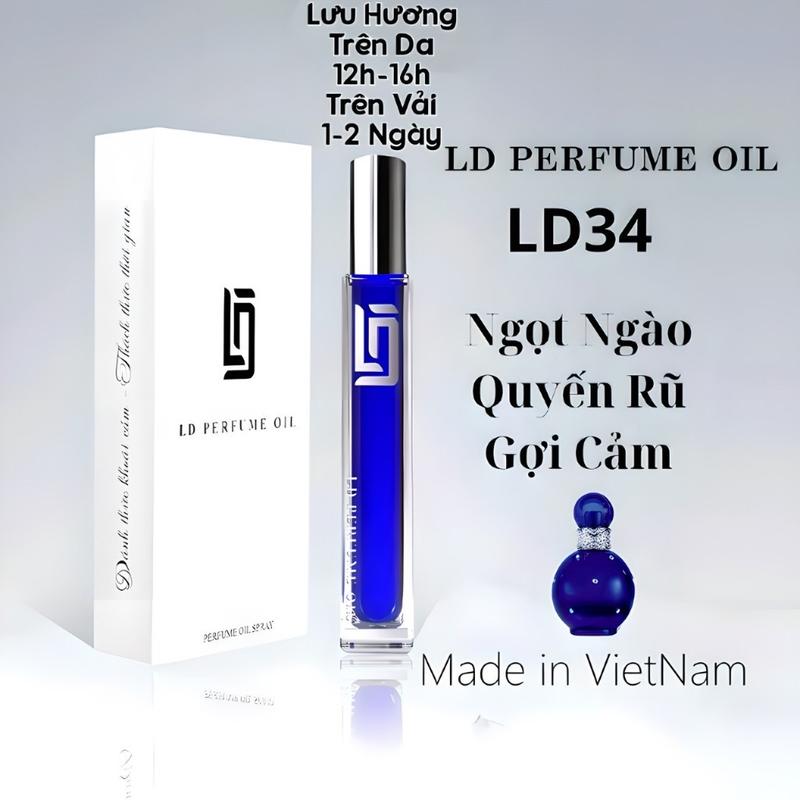 ￼[Bán Chạy] LD 34 Tinh Dầu Nước Hoa MIDNIGHT FANTASY 12ml - LD PERFUME OIL , Quyến Rũ , Gợi Cảm , Ngọt Ngào , LD34 Women Cosmetic Nữ