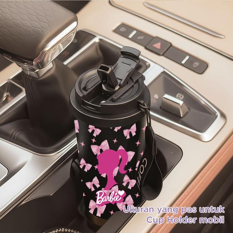 Barbie Pink Bow Series Tumbler COD MSVLL(500ml) Ready Stock, Versi upgrade 316 + Lapisan Keramik, cocok untuk pria/wanita/anak/pelajar DM153 DM150 B361 B362 B366