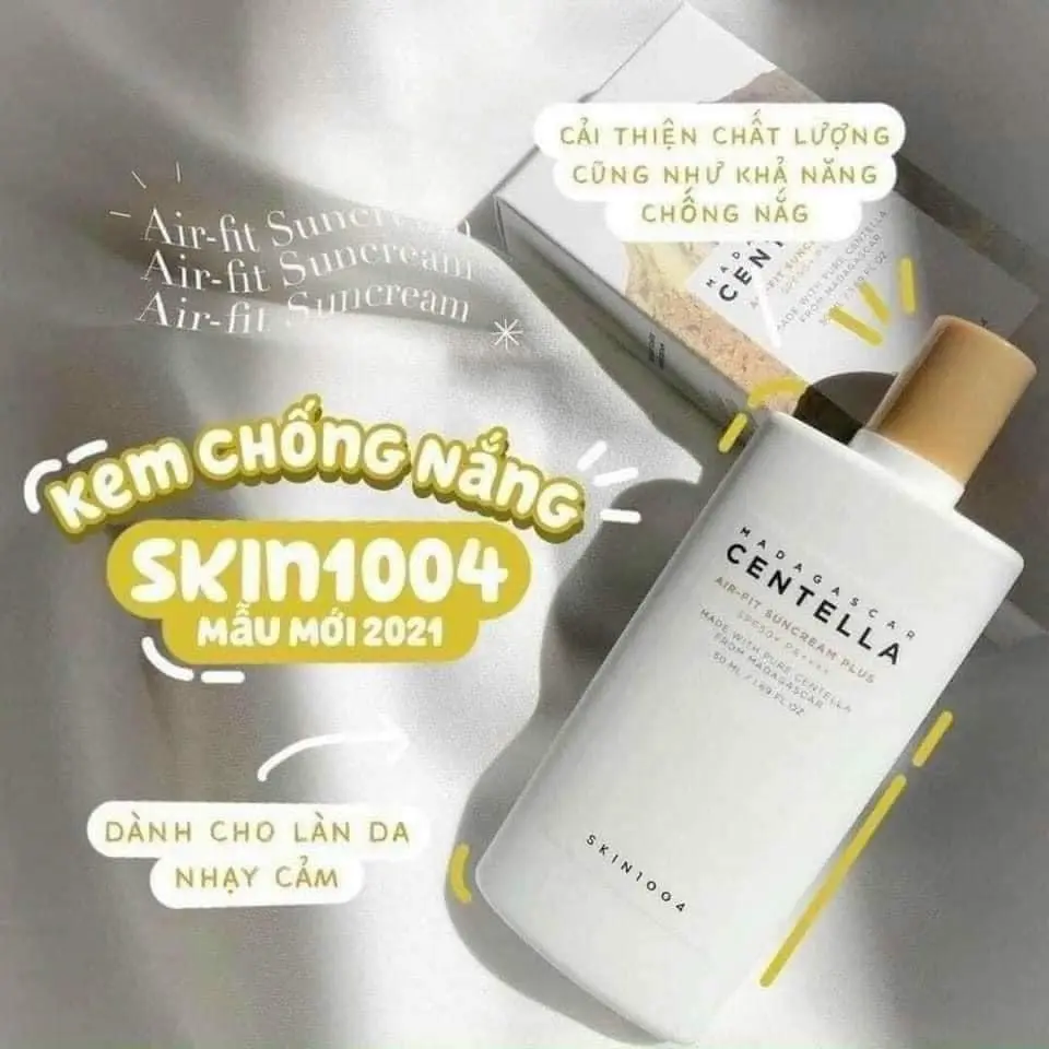 Kem chống nắng S.1004 Madagascar Centella Air-Fit Suncream Plus SPF 50+ 50ml