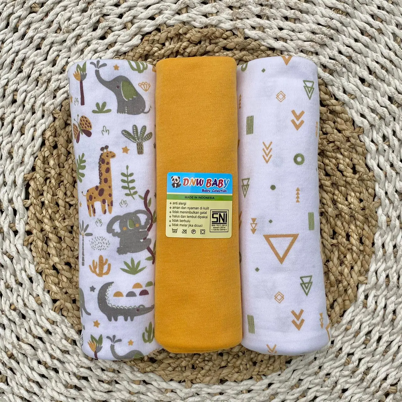 3 PCS Bedong Bayi Pernel Bayi Alas Ompol Bayi Alas Tidur Bayi Selimut ...