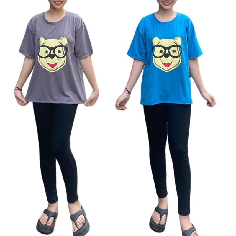 Đồ Bộ Nữ Bigsize Quần legging dài thun gân 2 túi ESHOP Đồ bộ đồ mặc nhà dễ thương đi chơi đẹp cá tính thoải mái Áo Top Women