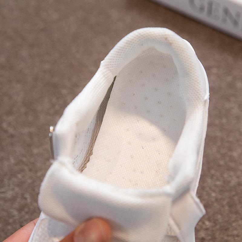 Product Introduction of Giày Trẻ Em, Giày Thể Thao Trẻ Em, Bộ Sưu Tập Mùa Xuân Và Mùa Hè, Hàng Mới Về, Giày Trắng Thường Ngày Thích Hợp Cho Học Sinh, Lưới Thoáng Khí, Đế Mềm, Giày Bé Trai Và Bé Gái Màu Trắng 30