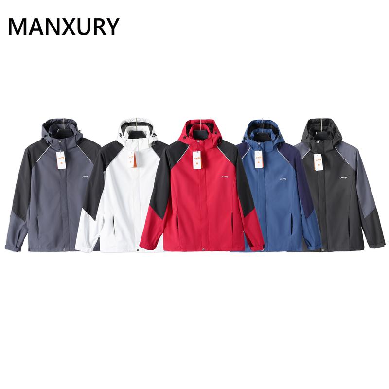 Áo khoác gió Manxury PHỐI MÀU nam nữ, chất liệu gió tráng bạc cản gió, chống nước, thiết kế chuẩn form dáng AKG07