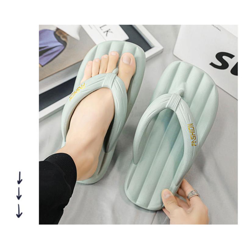 Product Introduction of Men Wear 2024 Hot Super Soft Thick Sole Anti-slip Anti-odor Lightweight Outdoor Home Clip-on Slippers 38