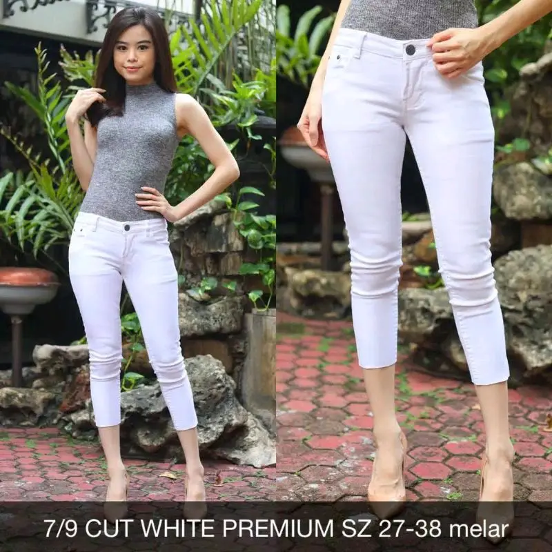 CELANA JEANS 7/9 CUT WHITE PREMIUM 27-34