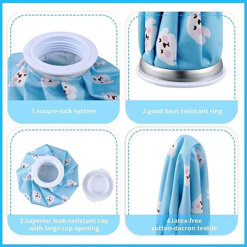 Bình Nước Nóng, Để Giảm Đau, Chất Liệu Cao Su, Có Thể Giặt Được, Hot A1B4 7