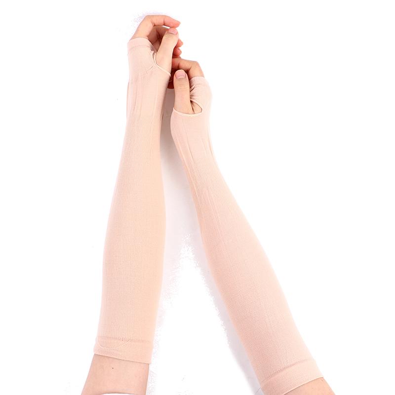 Product Introduction of Tay Áo Chống Nắng, Chất Liệu Lụa Lạnh Cánh Tay Áo, Chống Tia UV, Chống Trượt, Thích Hợp Cho Các Hoạt Động Ngoài Trời Mùa Hè, Chẳng Hại Đi Xe Đạp độ đàn hồi tốt đen và cam 20
