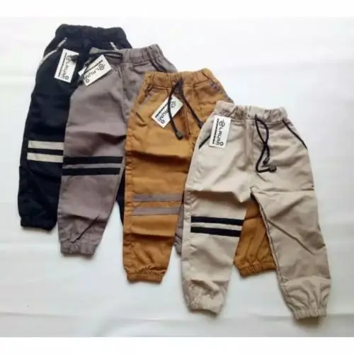 Paket 4 Celana Chino Jogger Anak Model Dasar Fashion - Nyaman dan Trendy Pakaian