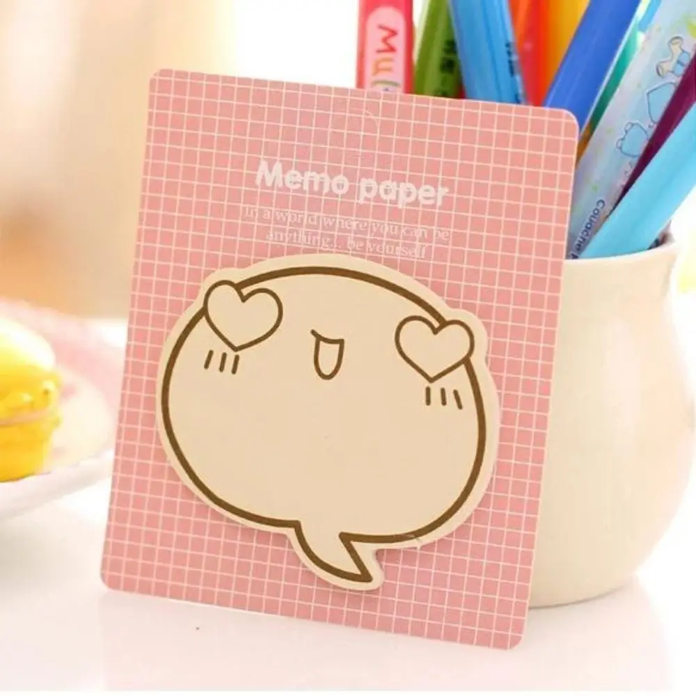 Chic et Charme Portable Paper Thickness Cartoon Cute Onion Smilies Sticky Not Easily Damaged Strong Viscosity Notes Notepad Paper Memo Pads Creative Stationery Student