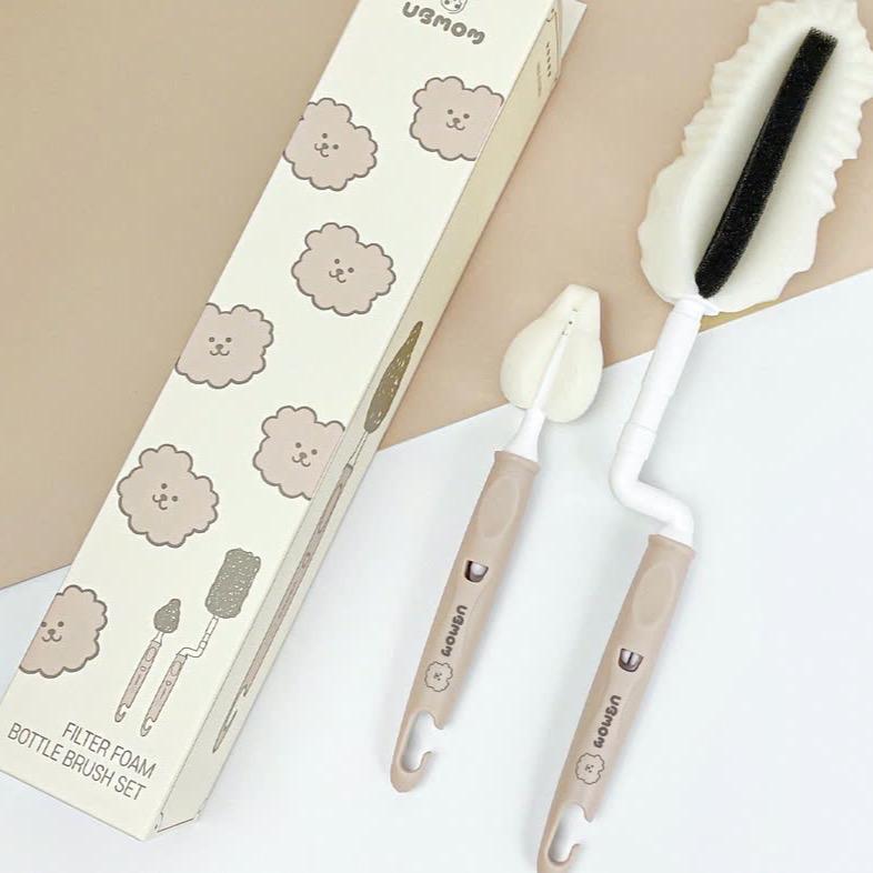 Cọ núm ty và bình sữa UBMOM nội địa Hàn- NGOC APPLE KIDS
