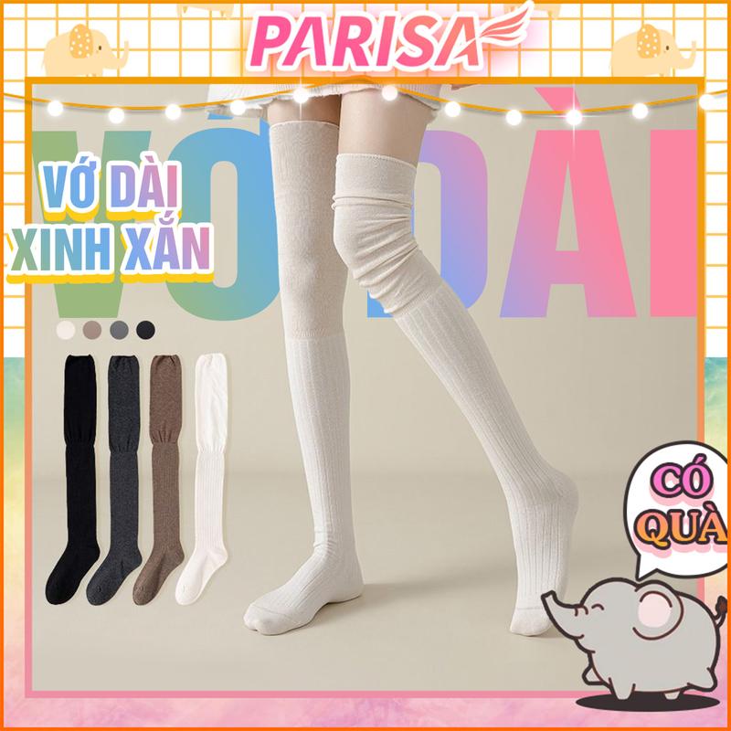 Tất Vớ Dài Tới Đùi Gân Dọc Thon Chân Giữ Ấm Beni 2434 - PARISA tấtnữ