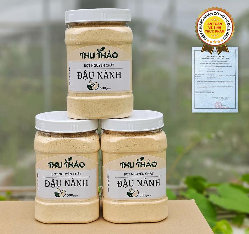 Combo 3 Bột Đậu Nành Thu Thảo Bột Đậu Nành Rang Nguyên Chất
