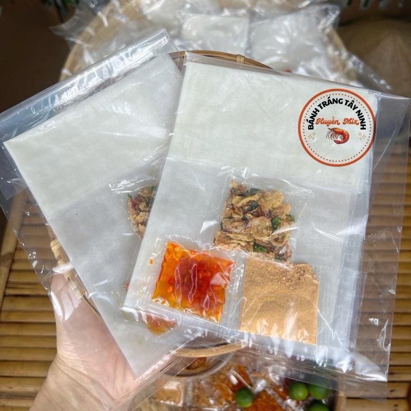 (ST10) Combo 10 bịch bánh tráng trộn phơi sương sate muối sặc Tây Ninh ( vị cay ít ngọt )