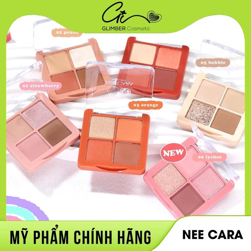 Bảng Màu Mắt 4 Ô Nee Cara Mini Fruit 8 Lựa Chọn Màu Hot Trend N319 0