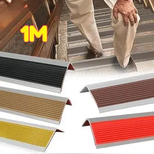 1Meter Tangga Pengaman Anti Slip Dengan Perekat 3M Type L Step   / Nosing Stepnosing Karet
