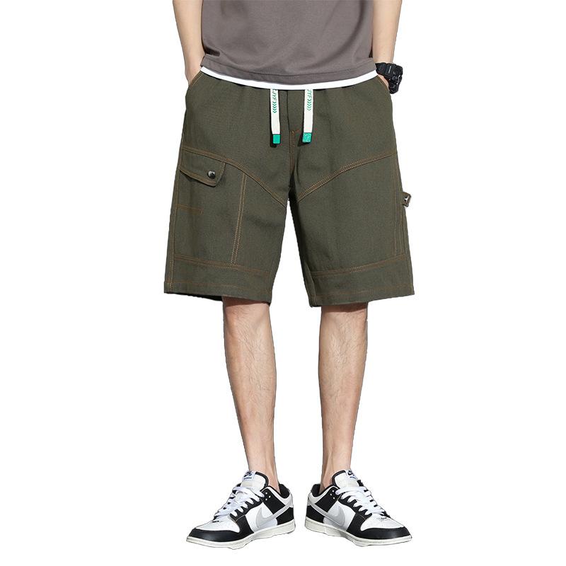Shorts Men's Summer Wear Pure Cotton Thin Workwear Fifth Pants Men Fashion Brands Loose plus Size Sports and Leisure Pants 4