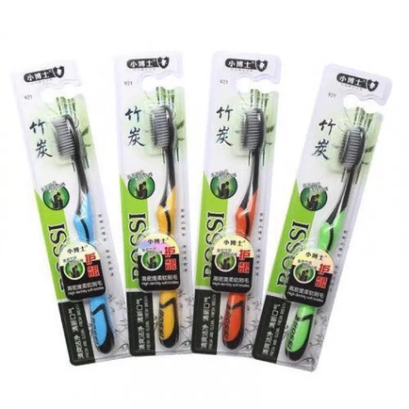 Hộp 30 Chiếc ￼Bàn chải đánh răng Bossi 921 Hàn Quốc Chính hãng - Bàn chải than tre hoạt tính