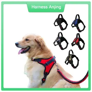 Pet Harness Anjing Tali Tuntun Rompi Anjing Breathable Harness Leash  Anjing Besar Medium Pet Harness Dog Vest