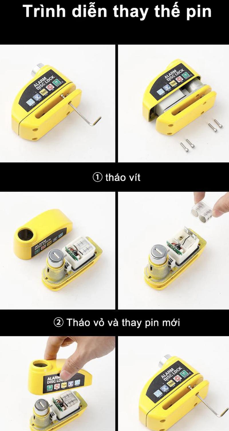 Product Introduction of Khoá đĩa xe máy ALARM có còi báo động chống trộm (Phụ Kiện) 4