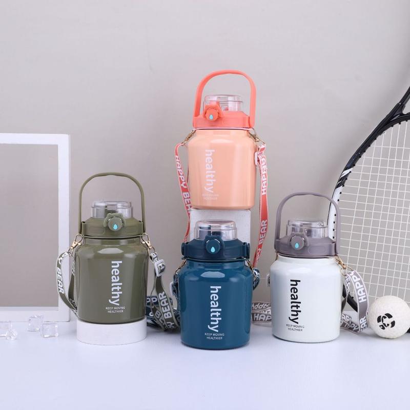 Bình giữ nhiệt inox 316 có phun sương dung tích 1000ml , bình giữ nhiệt có quai xách uống trực tiếp trên nắp bình bình  giữ 9