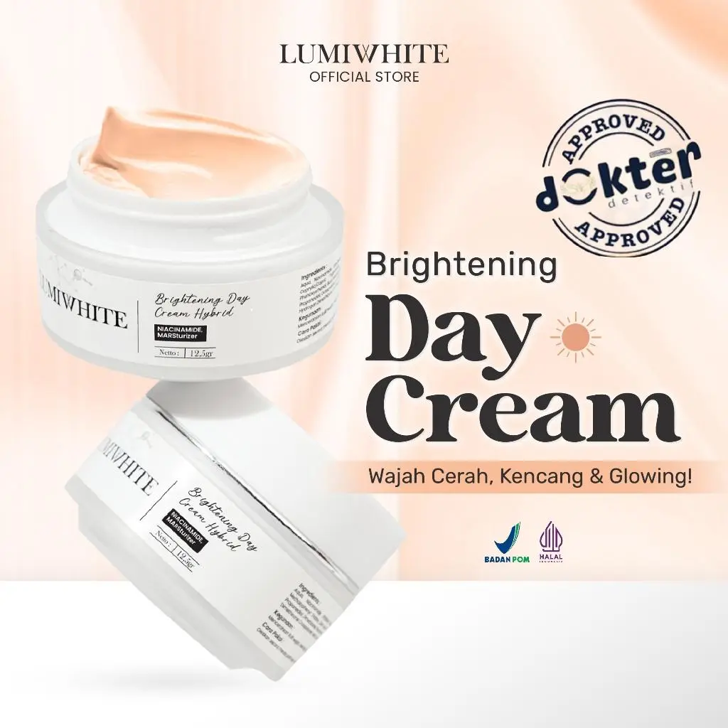 LumiWhite - Brightening Day Cream Hybrid / Day Cream Pemutih Wajah / Skincare Wajah 12.5 Gr - VV