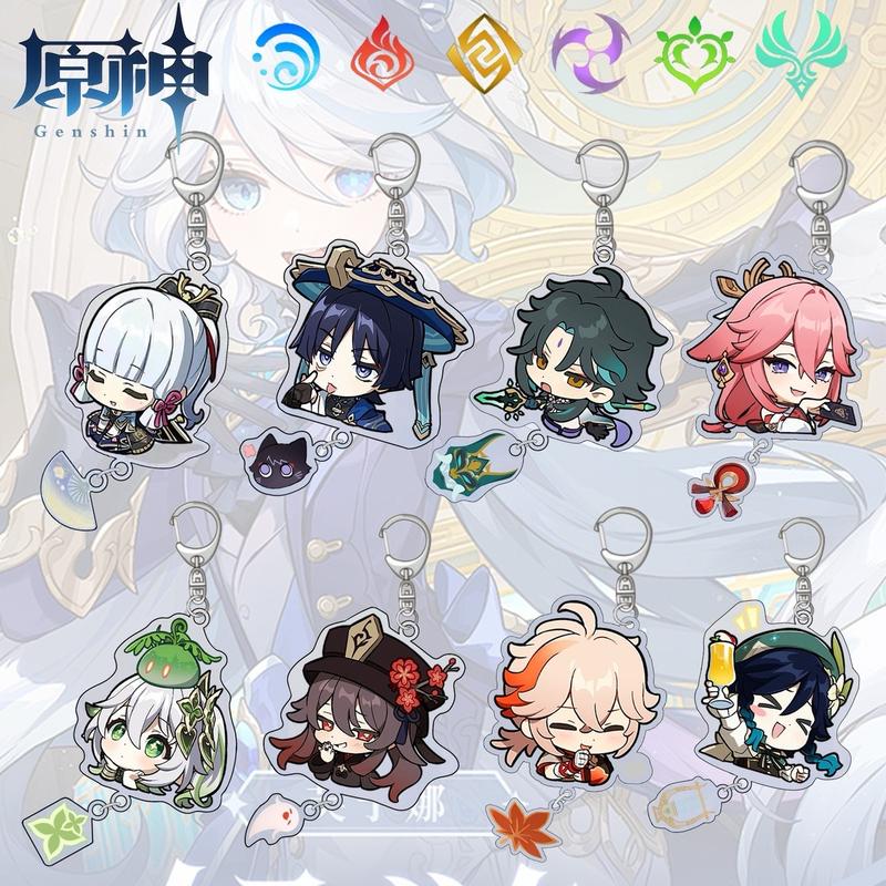 Móc Khoá Genshin Impact Chibi cute Móc Chìa Khoá Móc Khóa