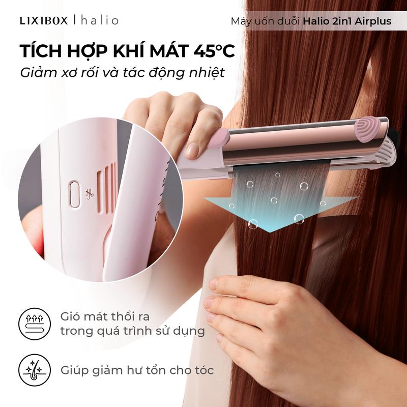 [LIVE] Máy Tạo Kiểu Tóc Halio 2in1 Airplus Hair Styler - Máy Uốn, Máy Ép - Mới 5