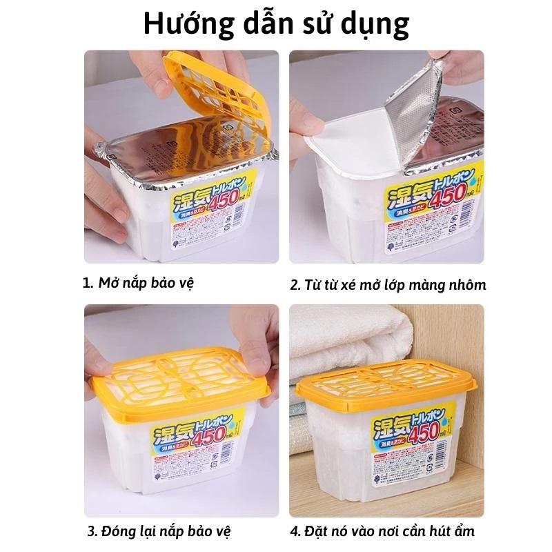 Product Introduction of Set 3 Hộp Hút Ẩm Mốc Khử Mùi Hương Hoa Dung Tích 450ml, Hộp Hút Ẩm Giữ Không Gian Khô Thoáng Ngăn Ngừa Nấm Mốc Nhà Cửa Tủ Đồ Tủ Quần Áo Giúp Đối Lưu Không Khí hộp hút ẩm mốc 5