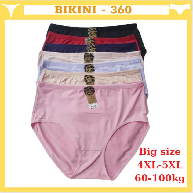  COMBO 5C Quần lót nữ cotton CẠP CAO bigsize 4XL 5XL Q3081 from to rộng cho người béo mập 70kg 80kg 90kg 100kg Quần Lót Nữ bigsize nội y bikini đồ lót nữ 