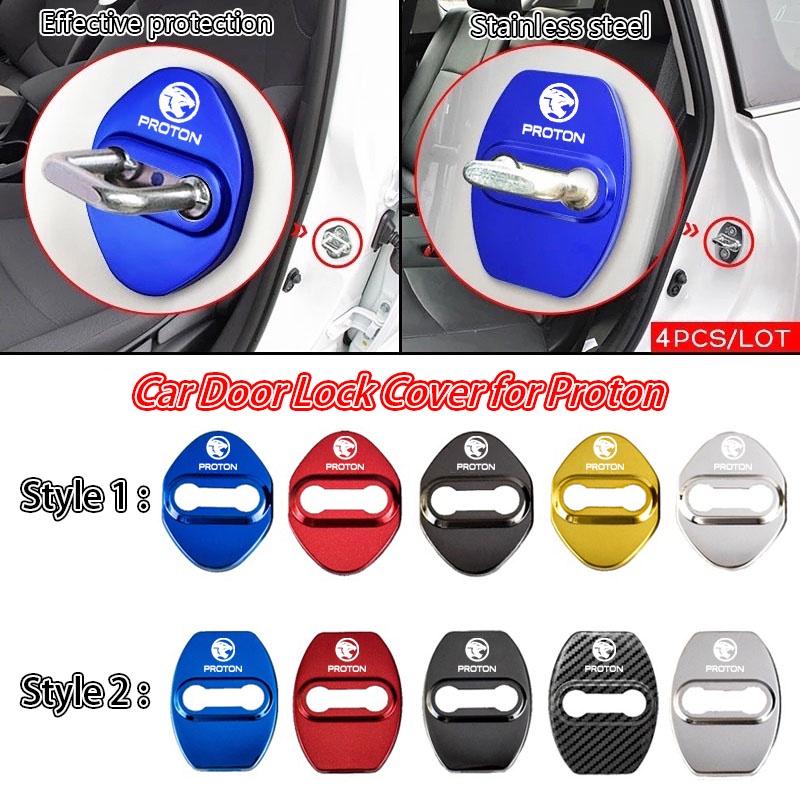 Product Introduction of 4pcs/set Car Door Lock Cover Protective Decoration Stainless Steel for Proton Wira Persona X50 Saga Vvt Waja X70 Iriz Exora Accessories 17
