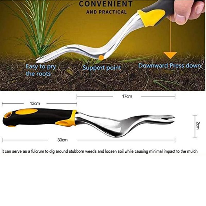Product Introduction of Aluminum Alloy Drafter Handheld Manual Weeding Tool Grass Digging Vegetables Loose Soil Rooting Device Weeding Tool Shovel 23