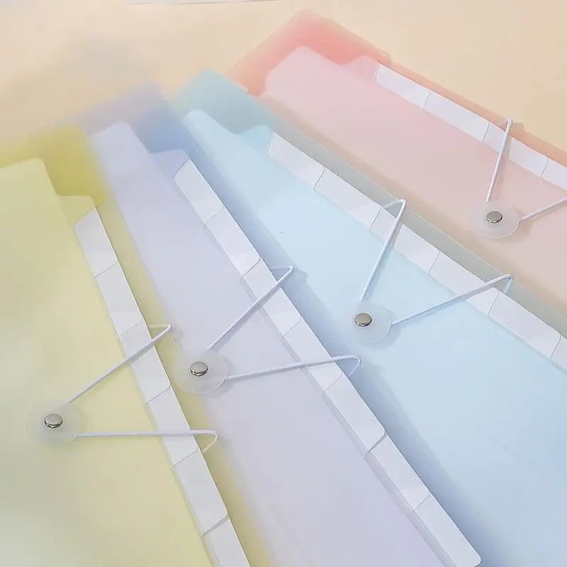 Winzige Map Harmonika Tas File A4 8 Sekat Indeks Bahan Lucu Document Bag File Map Plastik Folder Organizer Stationery Untuk Kantor Sekolah Expanding Slot Gratis Index Tab barang aesthetic 4