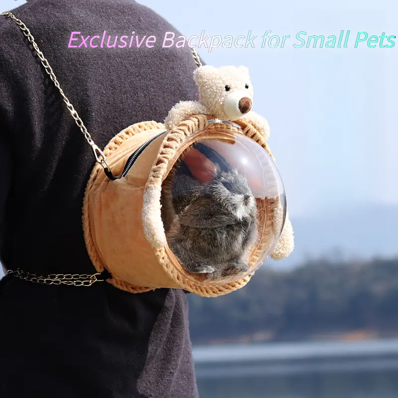 Small Pet Backpack Parrot Takeaway Bag Sugar Glider Squirrel Diaper Bag Chinchilla Hamster Dwarf Rabbit Dolphin Guinea Pig Hedgehog Travel Bag Small Pet Supplies Pet Travel Supplies