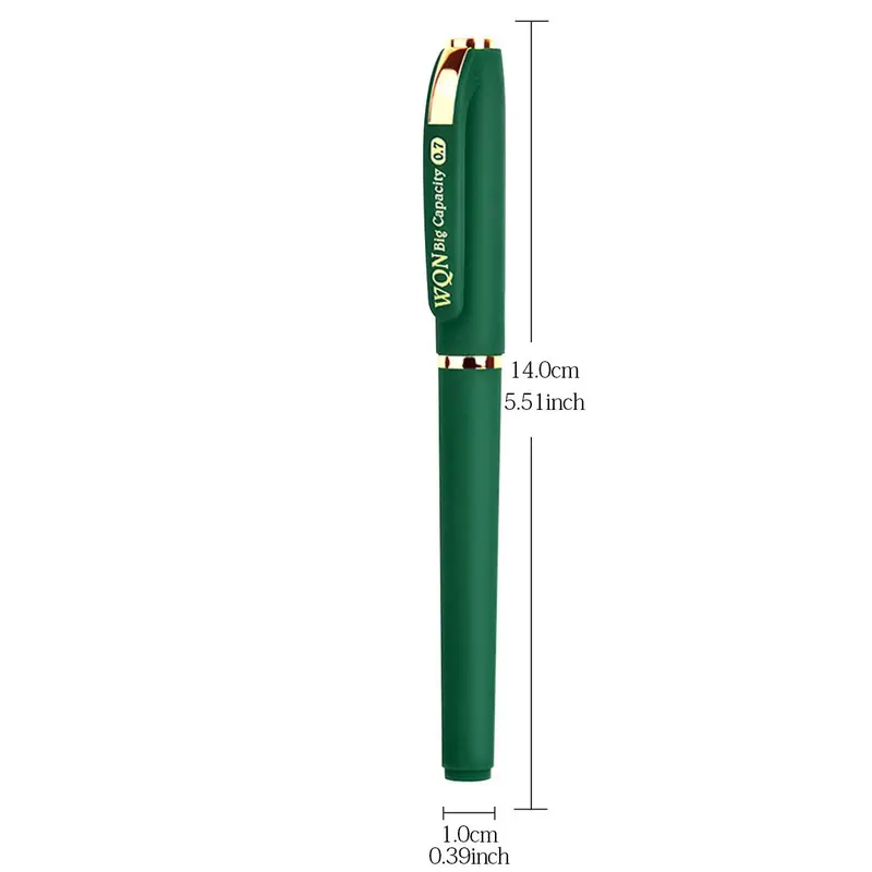 0.7mm Green Ink Gel Pen (3/6pcs), Smooth Writing Gel Pen, Office Supplies, School Supplies, Writing Stationery 1