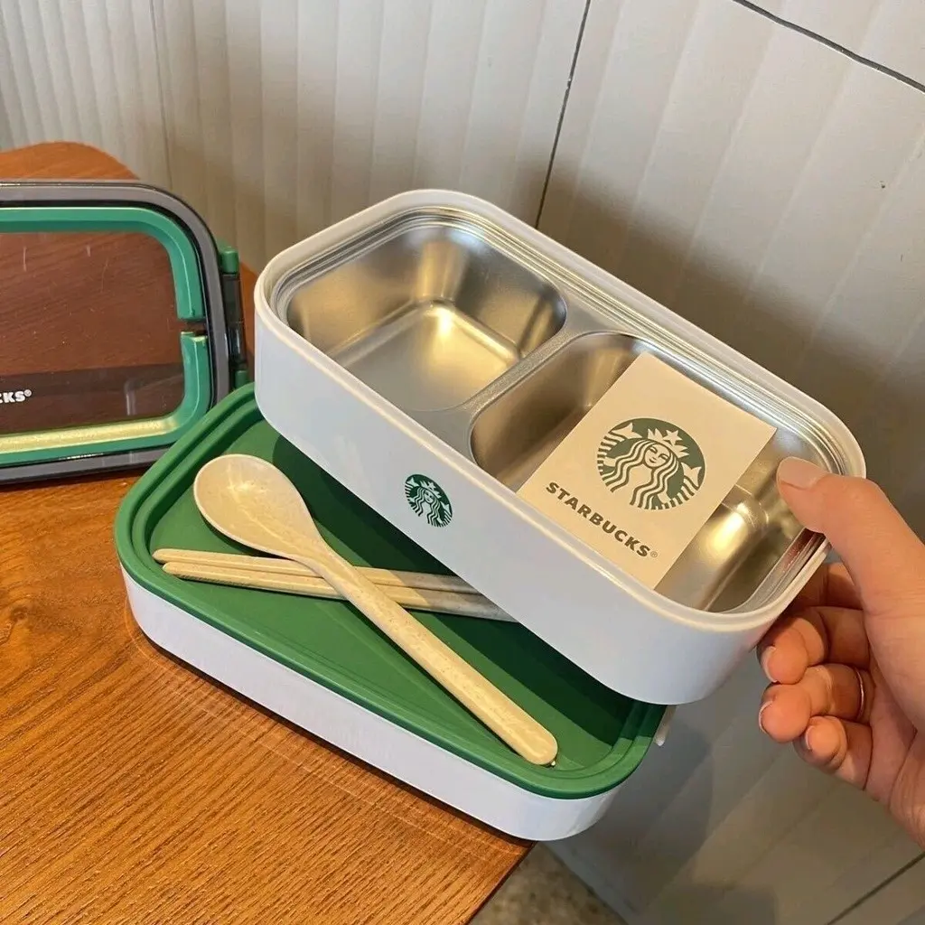 Lunch Box Terlaris Starbucks 2 Layers