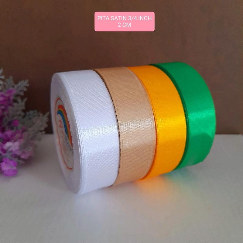PITA SATIN 3/4 INCH/ PITA 2 CM ( MINIMAL ORDER 2 ROLL ) 0