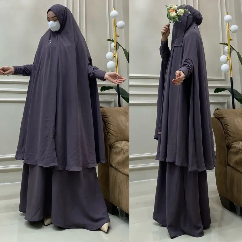 Fairuz Set Khimar cadar Gamis Syar'i (Khimar Super Jumbo) 0