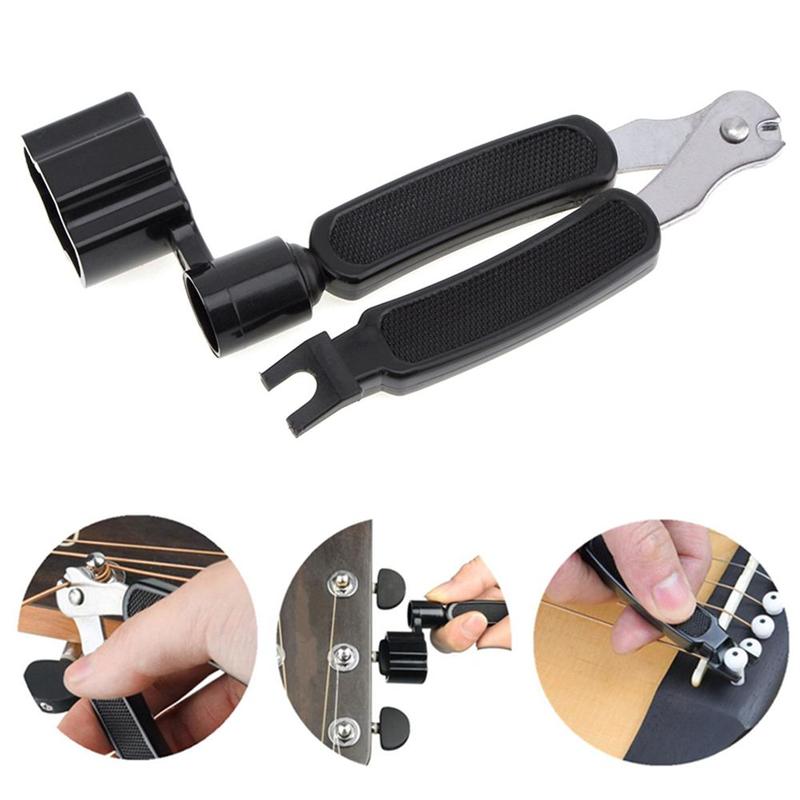 XPKTOY Âm nhạc 3 trong 1 Đa chức năng Bộ kéo ghim Winder Bộ đổi dây đàn guitar