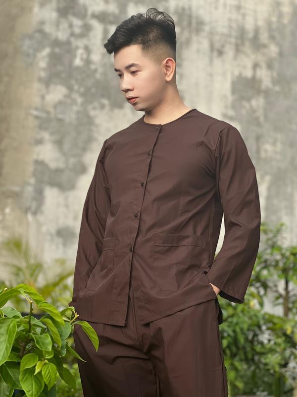ĐỒ LAM ĐI CHÙA # MẪU BÀ BA - VẢI KATE - DÀNH CHO NAM - Truyền Thống Áo Menswear Sơ Mi Quần Âuuu
