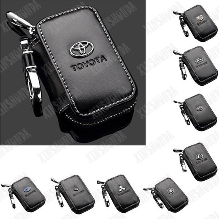 Car key case, XSD, leather material, smart key chain, key holder ...