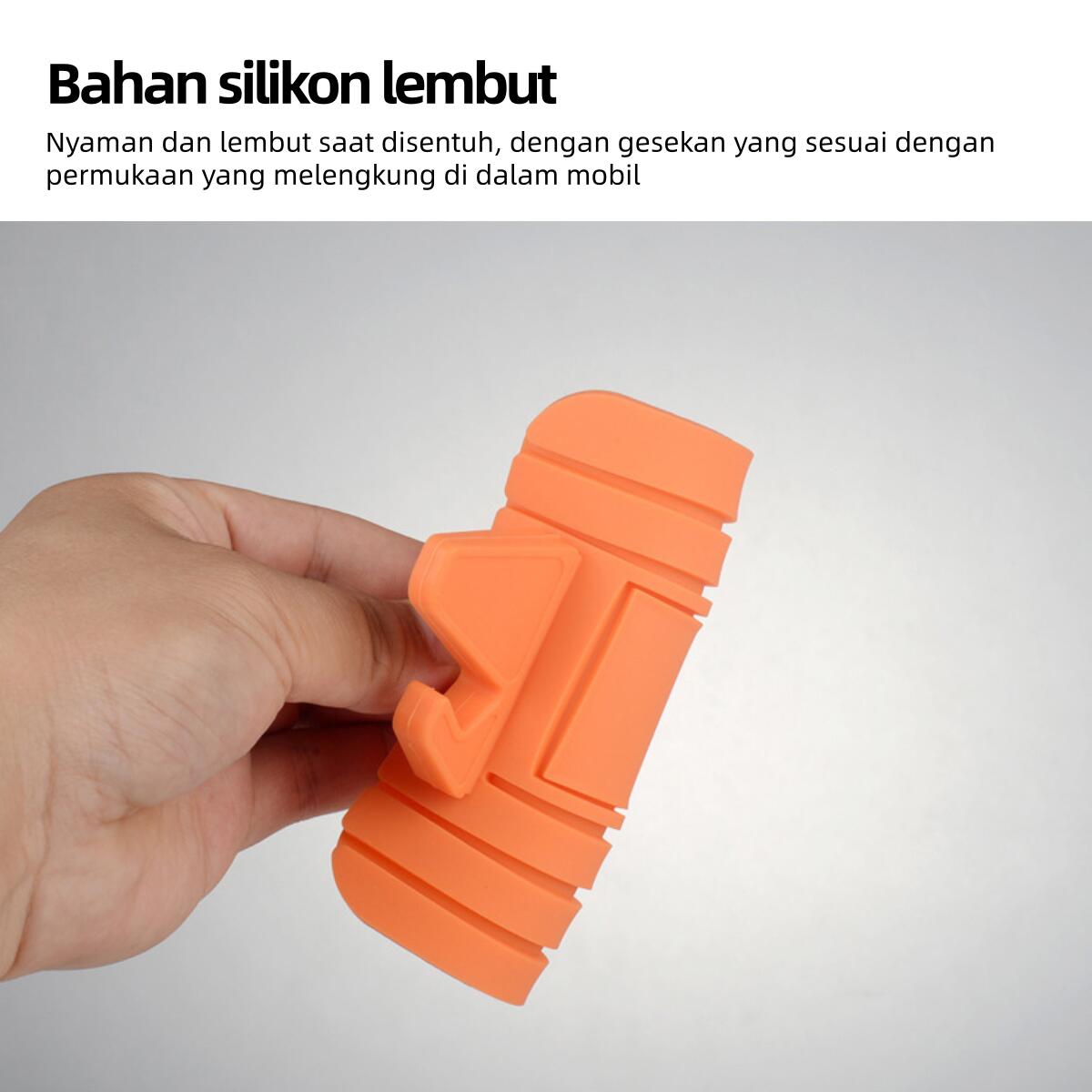 [Luarr]  Tempat Hp Mobil Anti-Selip dari Silikon / Tempat Hp Mobil untuk Orang Malas, kecil dan mudah disimpan. Cocok untuk ponsel, tablet, menonton TV, dan navigasi.